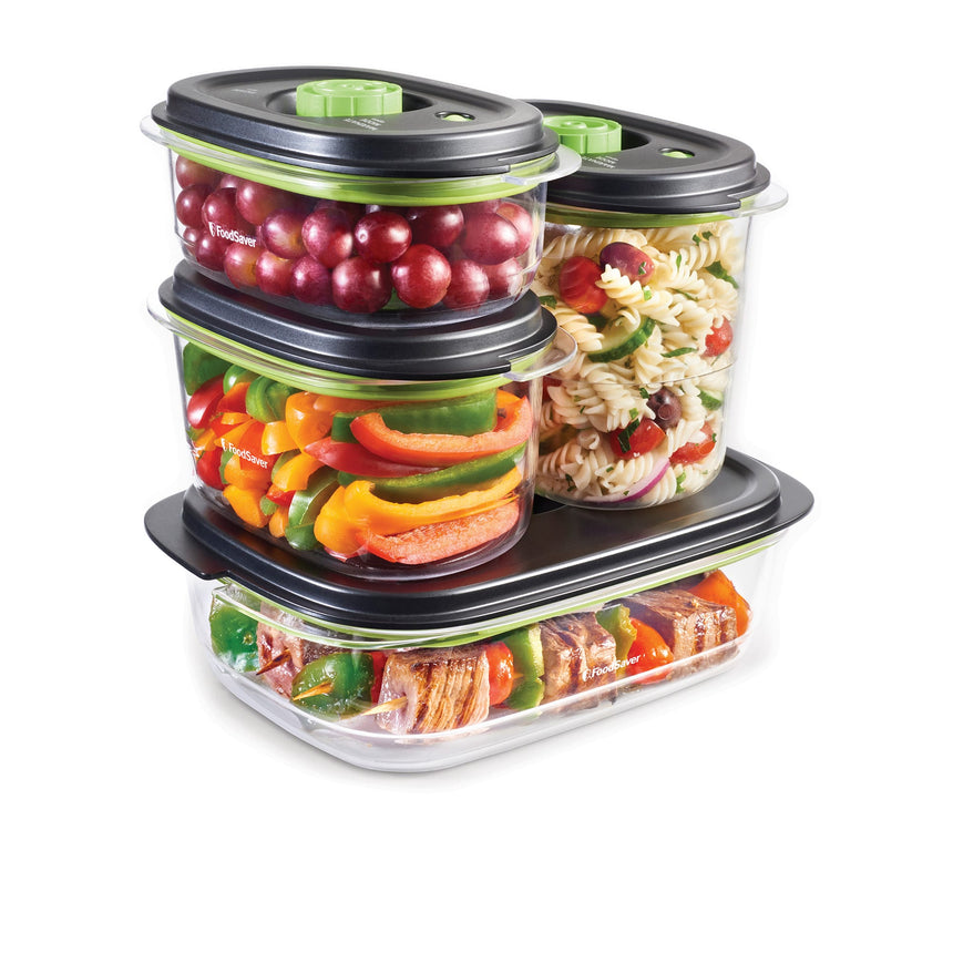 FoodSaver Preserve & Marinate Container 3 & 5 Cup Set 2 Piece in Black - Image 03