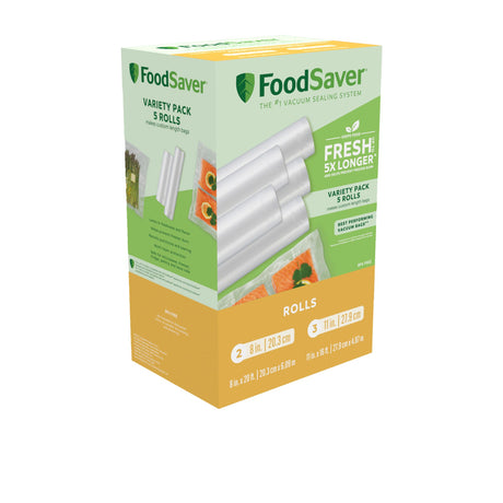 FoodSaver Vacuum Seal Rolls Variety Pack Set 5 Piece - Image 01