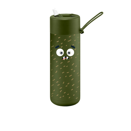 Frank Green Franksters Reusable Bottle with Straw 595ml (20oz) Khaki Scout - Image 01