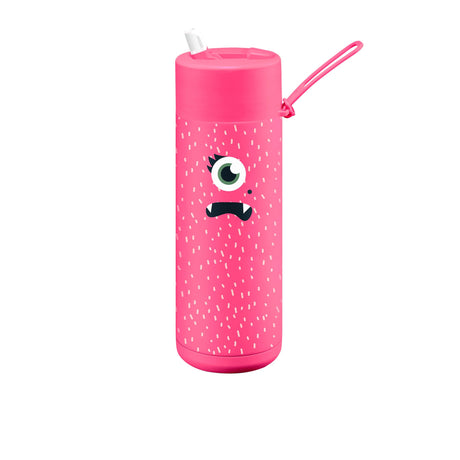 Frank Green Franksters Reusable Bottle with Straw 595ml (20oz) Neon in Pink Piper - Image 01