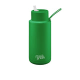 Frank Green Limited Edition Reusable Bottle with Straw 1 Litre (34oz) Evergreen - Image 01