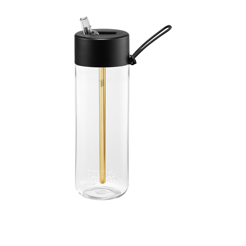 Frank Green Original Reusable Bottle with Straw 740ml (25oz) in Black - Image 01