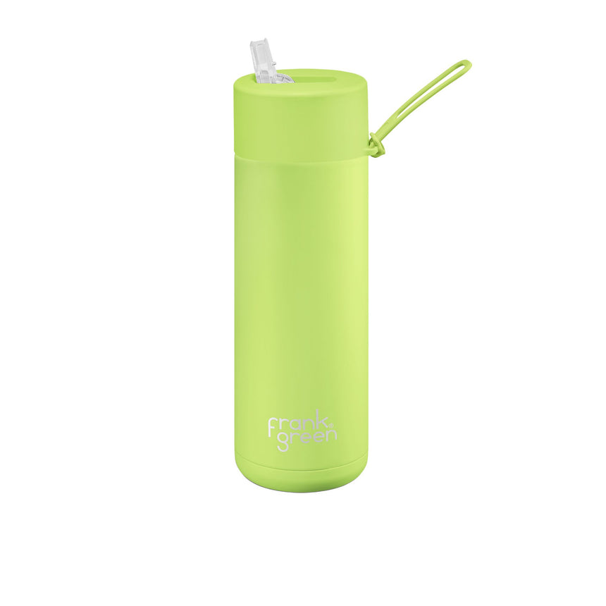 Frank Green Ultimate Ceramic Reusable Bottle w/ Straw 595ml (20oz) Pistachio - Image 01