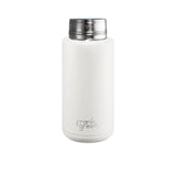 Frank Green Ultimate Ceramic Reusable Bottle with Straw 1 Litre (34oz) Cloud - Image 03