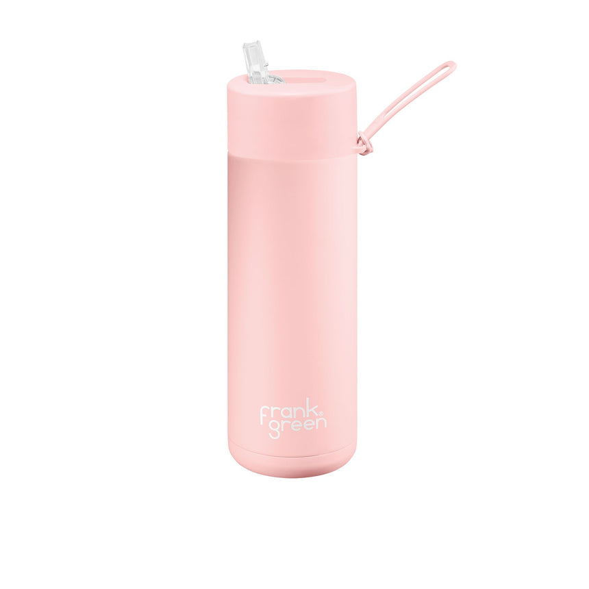 Frank Green Ultimate Ceramic Reusable Bottle with Straw 595ml (20oz) Blushed - Image 01