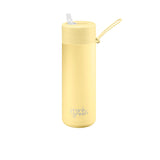 Frank Green Ultimate Ceramic Reusable Bottle with Straw 595ml (20oz) Buttermilk - Image 01