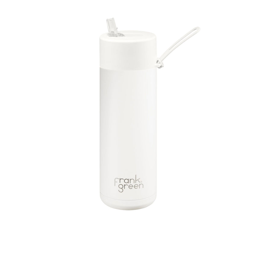 Frank Green Ultimate Ceramic Reusable Bottle with Straw 595ml (20oz) Cloud - Image 01