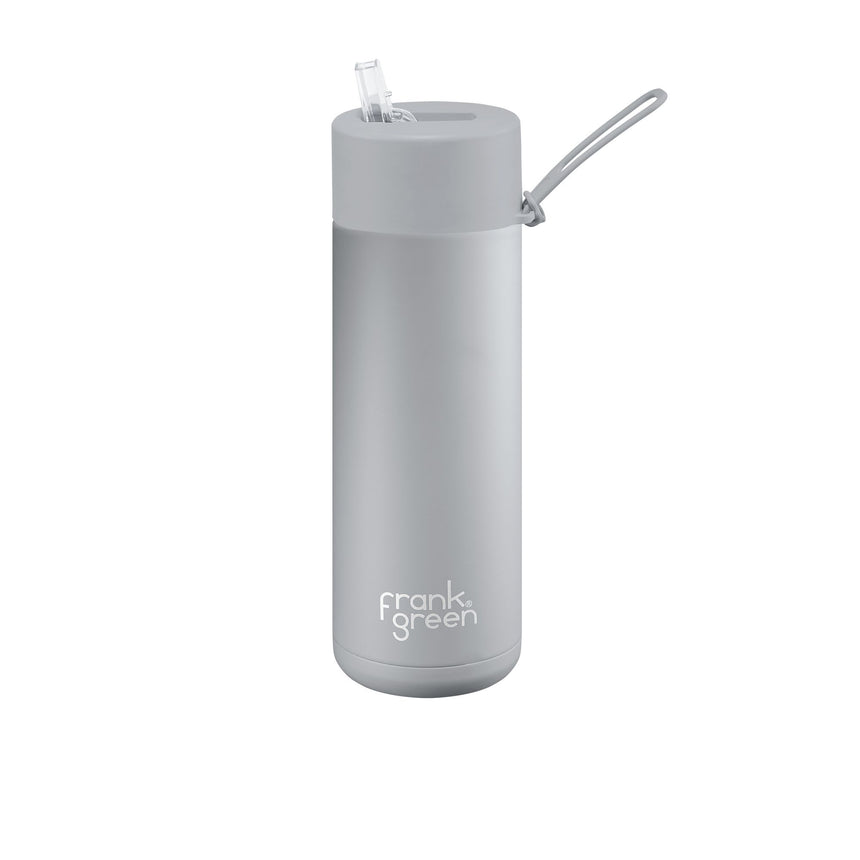 Frank Green Ultimate Ceramic Reusable Bottle with Straw 595ml (20oz) Harbor Mist - Image 01