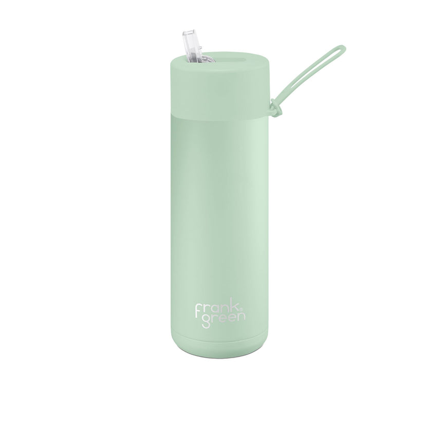 Frank Green Ultimate Ceramic Reusable Bottle with Straw 595ml (20oz) Mint Gelato - Image 01