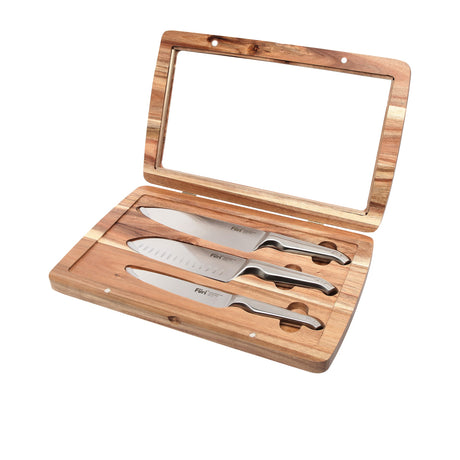 Furi Pro 3 Piece Acacia Knife Set - Image 01