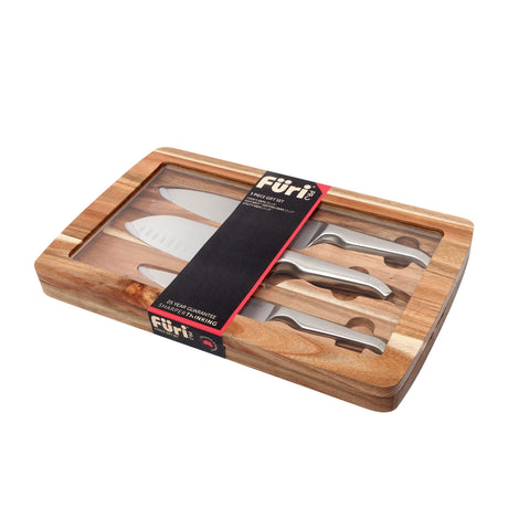 Furi Pro 3 Piece Acacia Knife Set - Image 02