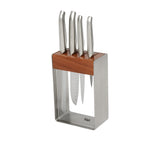 Furi Pro 5 Piece Stainless Steel Knife Block Set - Image 01