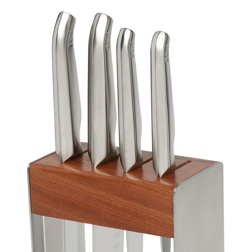 Furi Pro 5 Piece Stainless Steel Knife Block Set - Image 03