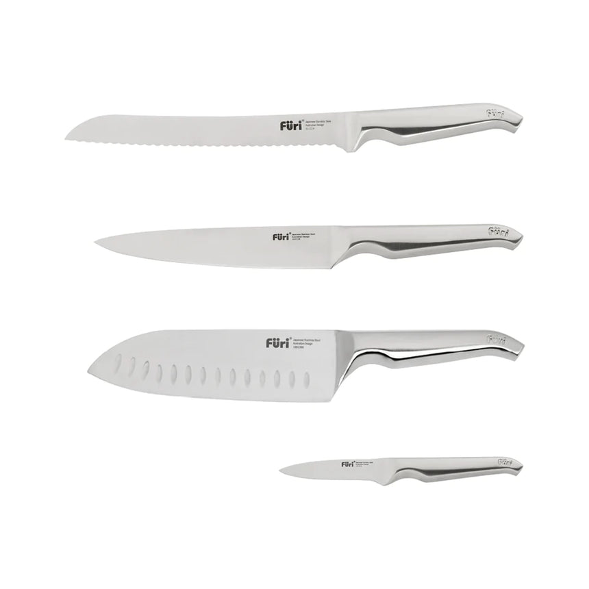 Furi Pro 5 Piece Stainless Steel Knife Block Set - Image 05