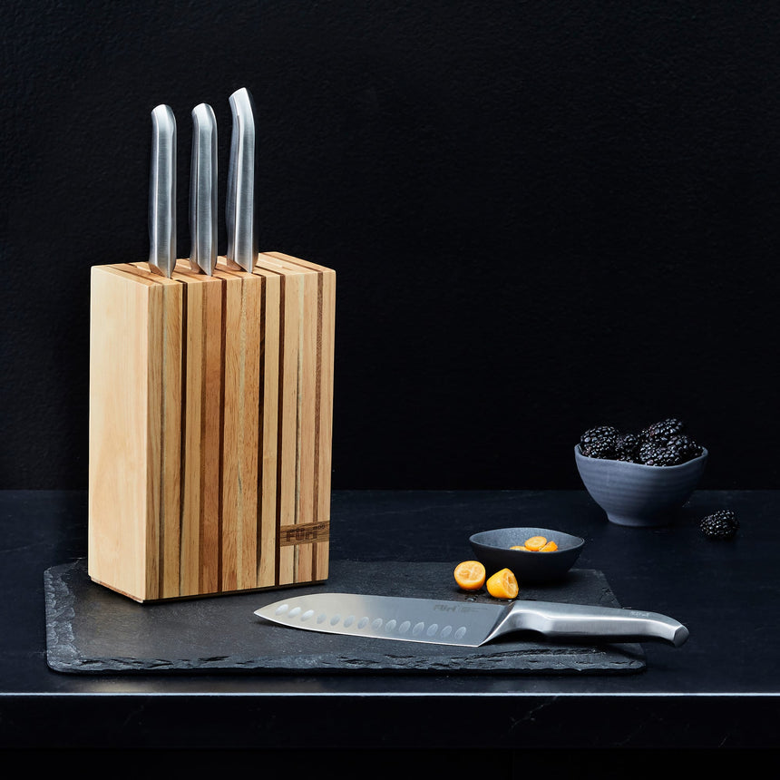 Furi Pro Wooden 5pc Knife Block Set - Image 03