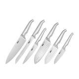 Furi Pro Stone Knife Block Set of 7 Snow Terrazzo - Image 06