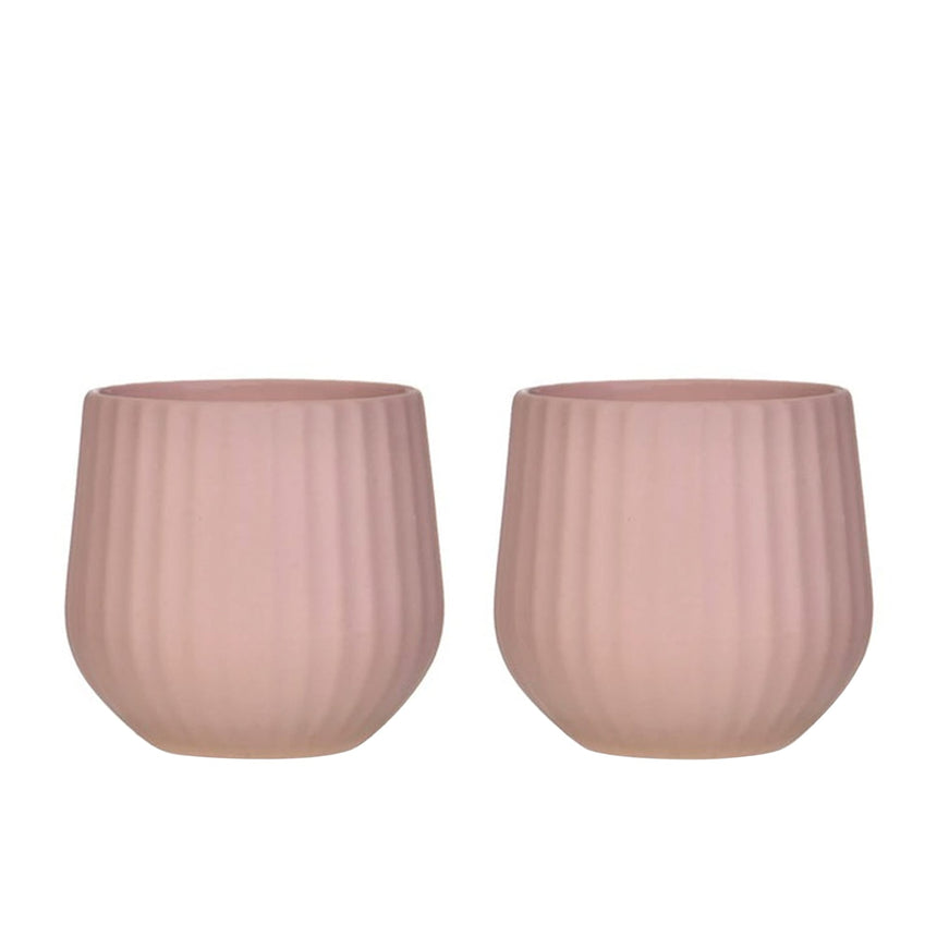 Garden Trading Linear Tumbler 200ml Set of 2 Pink Gin - Image 01