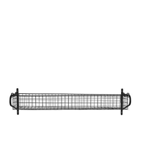 Garden Trading Wirework Basket Shelf Large Black - Image 01