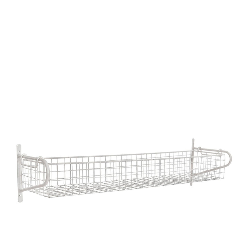 Garden Trading Wirework Basket Shelf Large White - Image 01