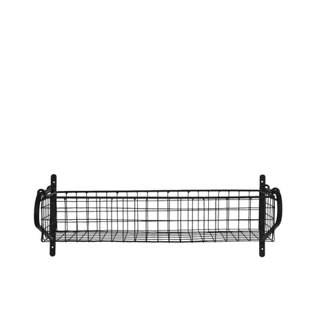 Garden Trading Wirework Basket Shelf Medium Black - Image 01