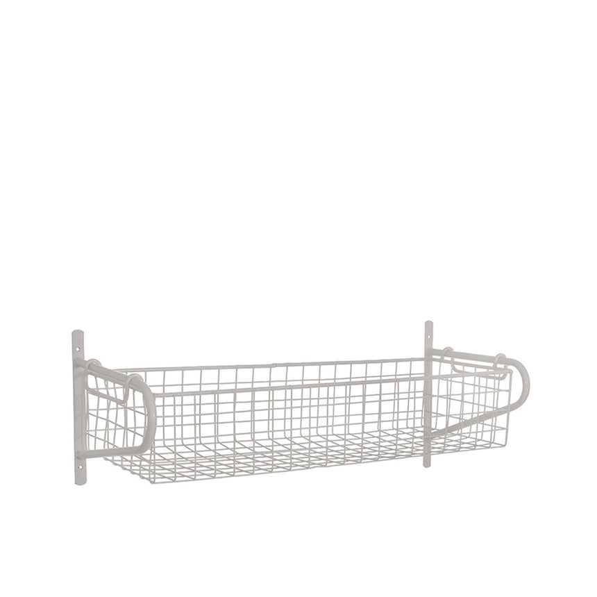 Garden Trading Wirework Basket Shelf Medium White - Image 01