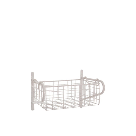 Garden Trading Wirework Basket Shelf Small White - Image 01