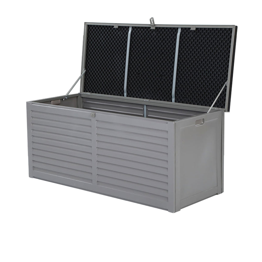 Gardeon Outdoor Storage Box 490L Dark Grey - Image 01