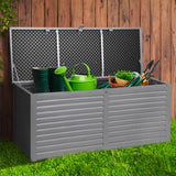 Gardeon Outdoor Storage Box 490L Dark Grey - Image 03