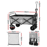 Gardeon Garden Cart with Cargo Net - Image 06