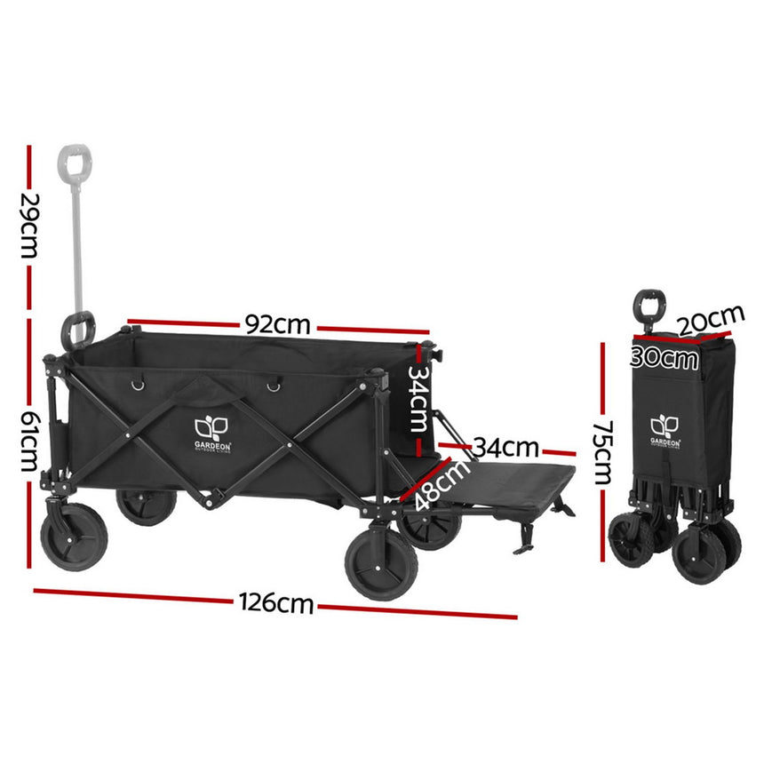 Gardeon Garden Cart with Rear Opening - Image 06