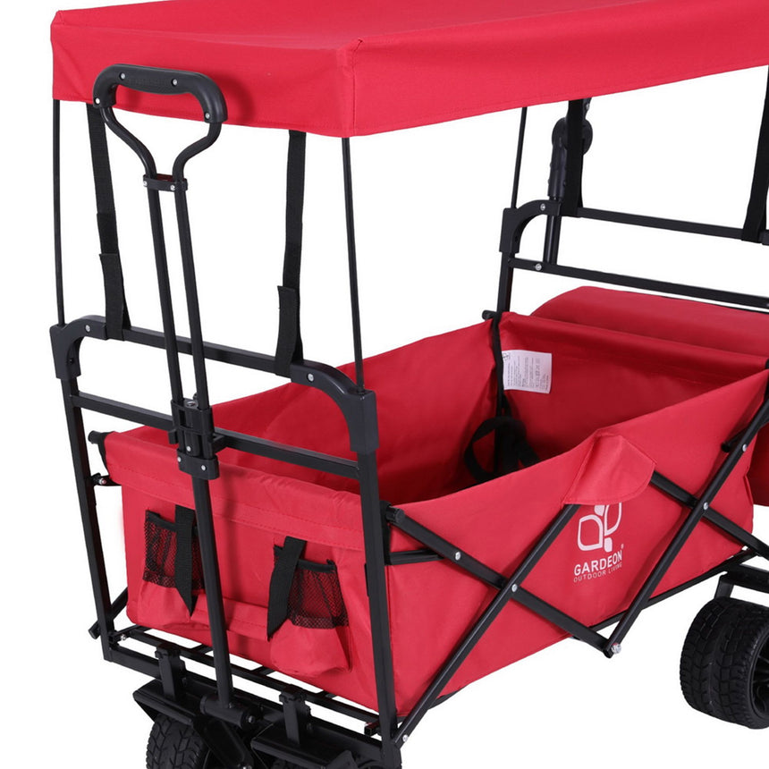 Gardeon Garden Cart with Removable Canopy - Image 05