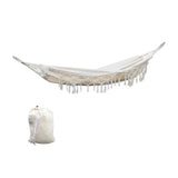 Gardeon Hanging Tassel Hammock Cream - Image 01