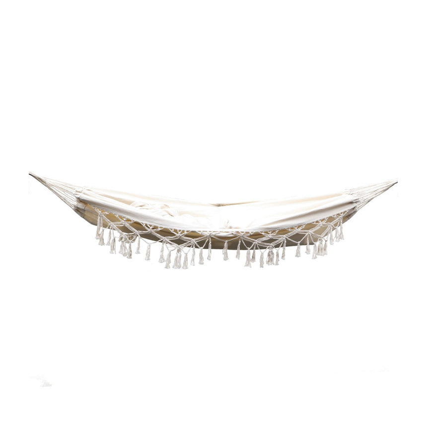 Gardeon Hanging Tassel Hammock Cream - Image 03