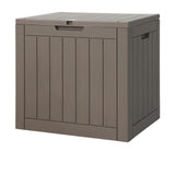 Gardeon Outdoor Storage Box 118L Grey - Image 01