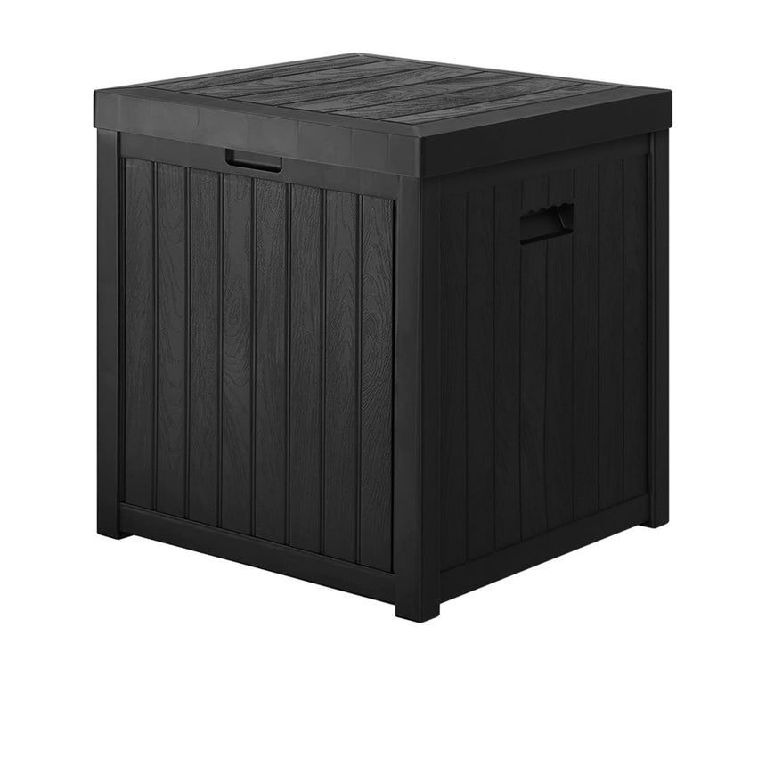 Gardeon Outdoor Storage Box 195L Black - Image 01