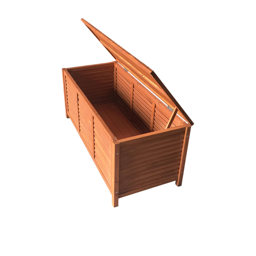 Gardeon Outdoor Storage Box 210L Oak - Image 03