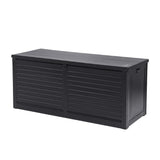 Gardeon Outdoor Storage Box 490L Black - Image 01