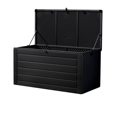 Gardeon Outdoor Storage Box 680L Black - Image 01