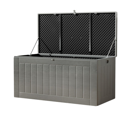 Gardeon Outdoor Storage Box 830L Black - Image 01