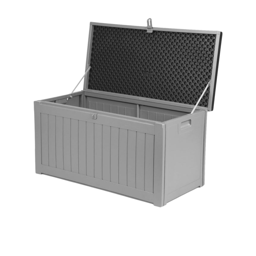 Gardeon Outdoor Storage Box 190L Dark Grey - Image 01