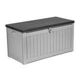 Gardeon Outdoor Storage Box 190L Dark Grey - Image 04