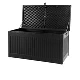 Gardeon Outdoor Storage Box 270L Black - Image 05