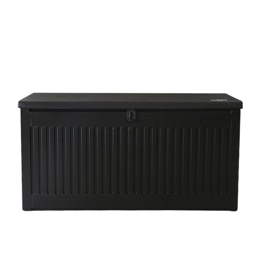 Gardeon Outdoor Storage Box 270L Black - Image 04