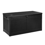 Gardeon Outdoor Storage Box 270L Black - Image 01