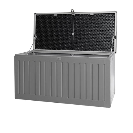 Gardeon Outdoor Storage Box 270L Dark Grey - Image 01