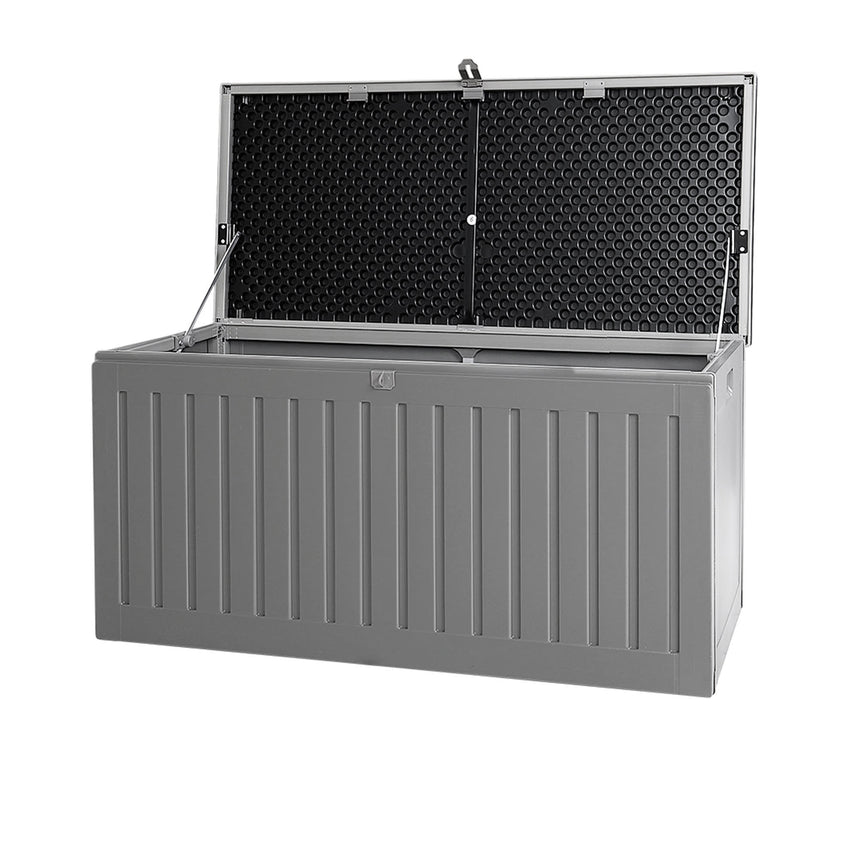 Gardeon Outdoor Storage Box 270L Dark Grey - Image 01