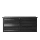 Gardeon Outdoor Storage Box 490L Black - Image 04