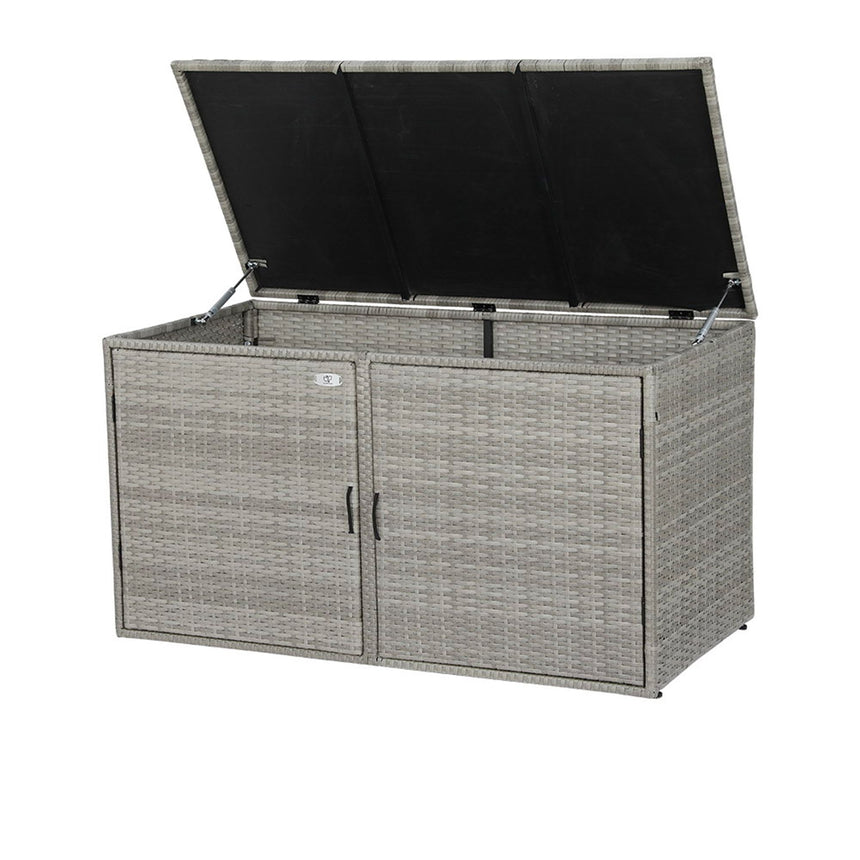 Gardeon Outdoor Storage Box Wicker Shelf Chest 333L - Image 04