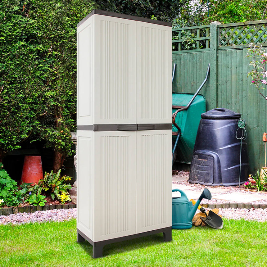 Gardeon Outdoor Storage Cabinet 173cm - Image 02