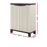 Gardeon Outdoor Storage Cabinet 92cm - Image 04